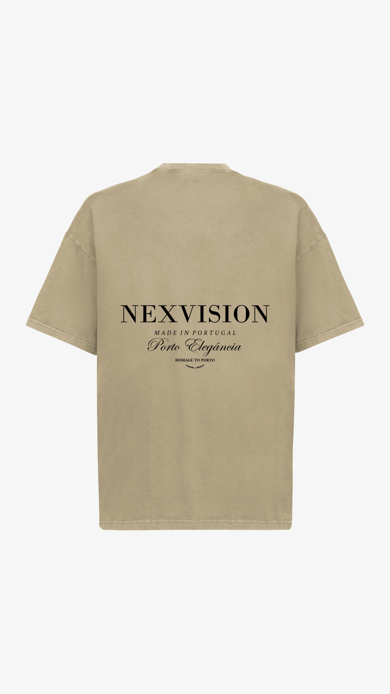 Porto Elegância Oversized T-Shirt Vintage Dune