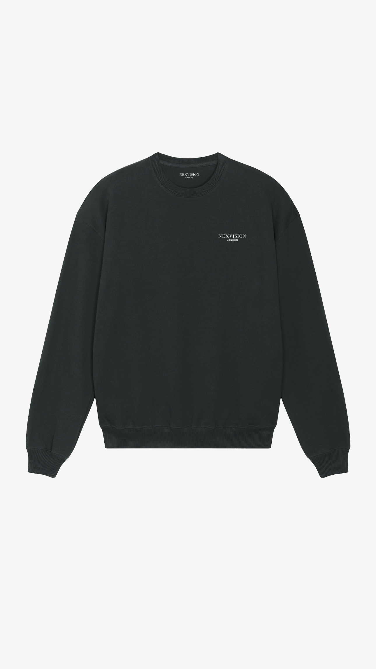 Organic Oversized Boxy Sweatshirt | Black