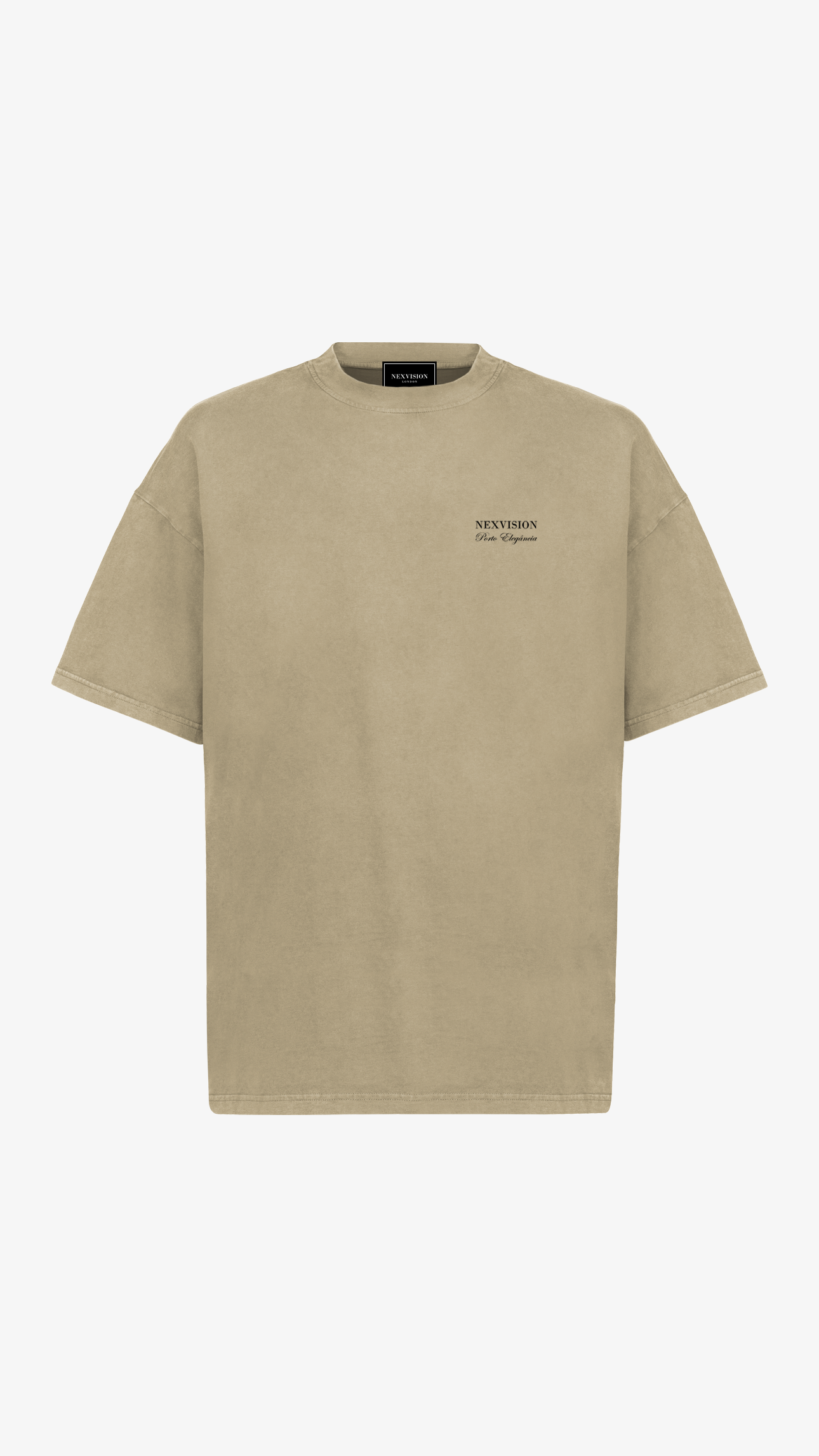 Porto Elegância Oversized T-Shirt Vintage Dune