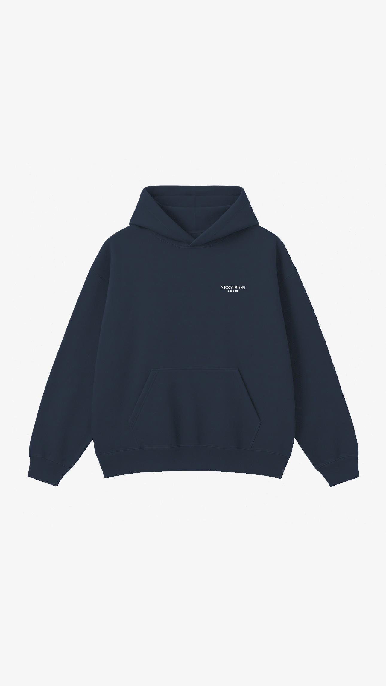 Oversized Boxy Hoodie Navy