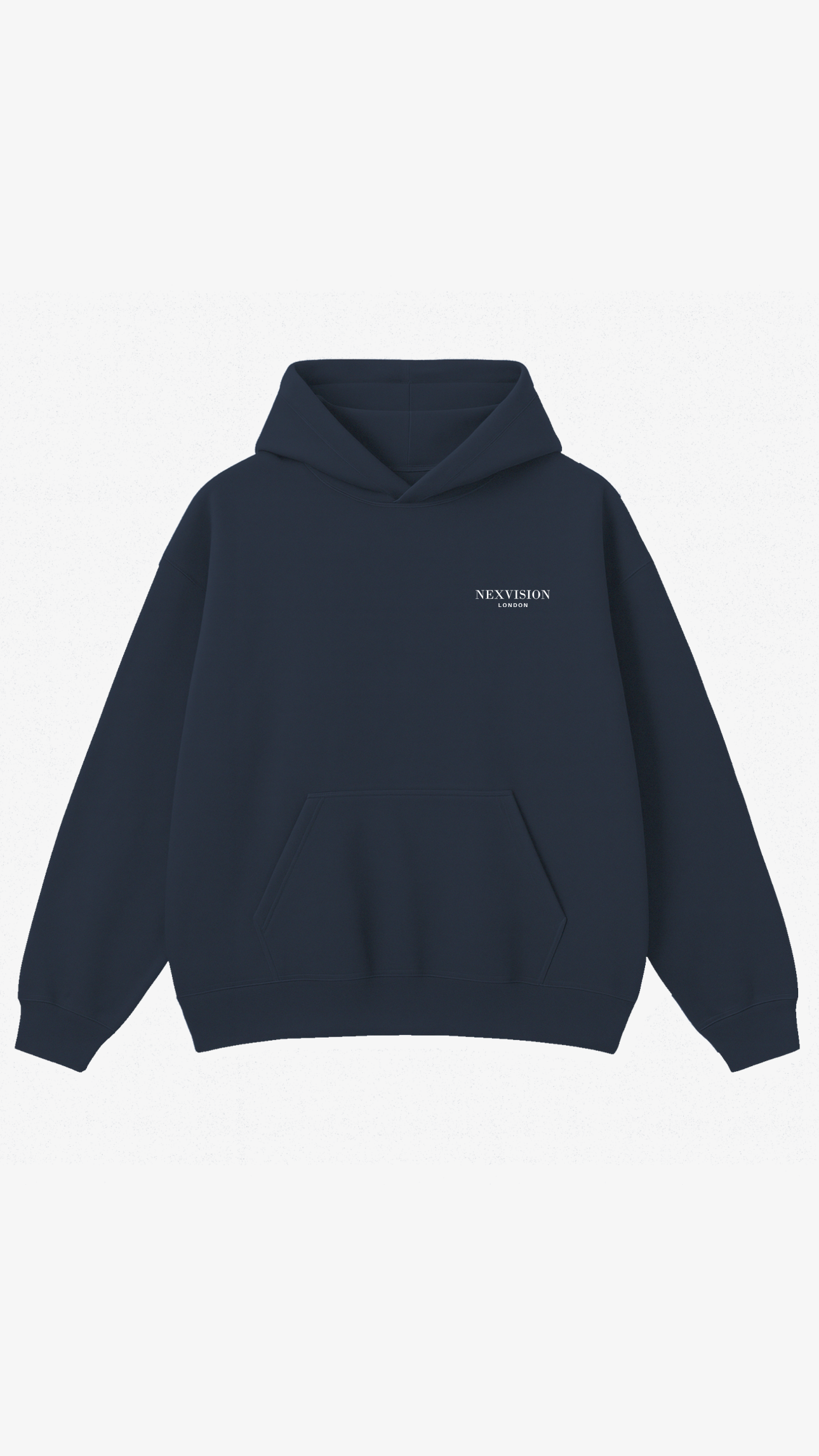 Oversized Boxy Hoodie Navy