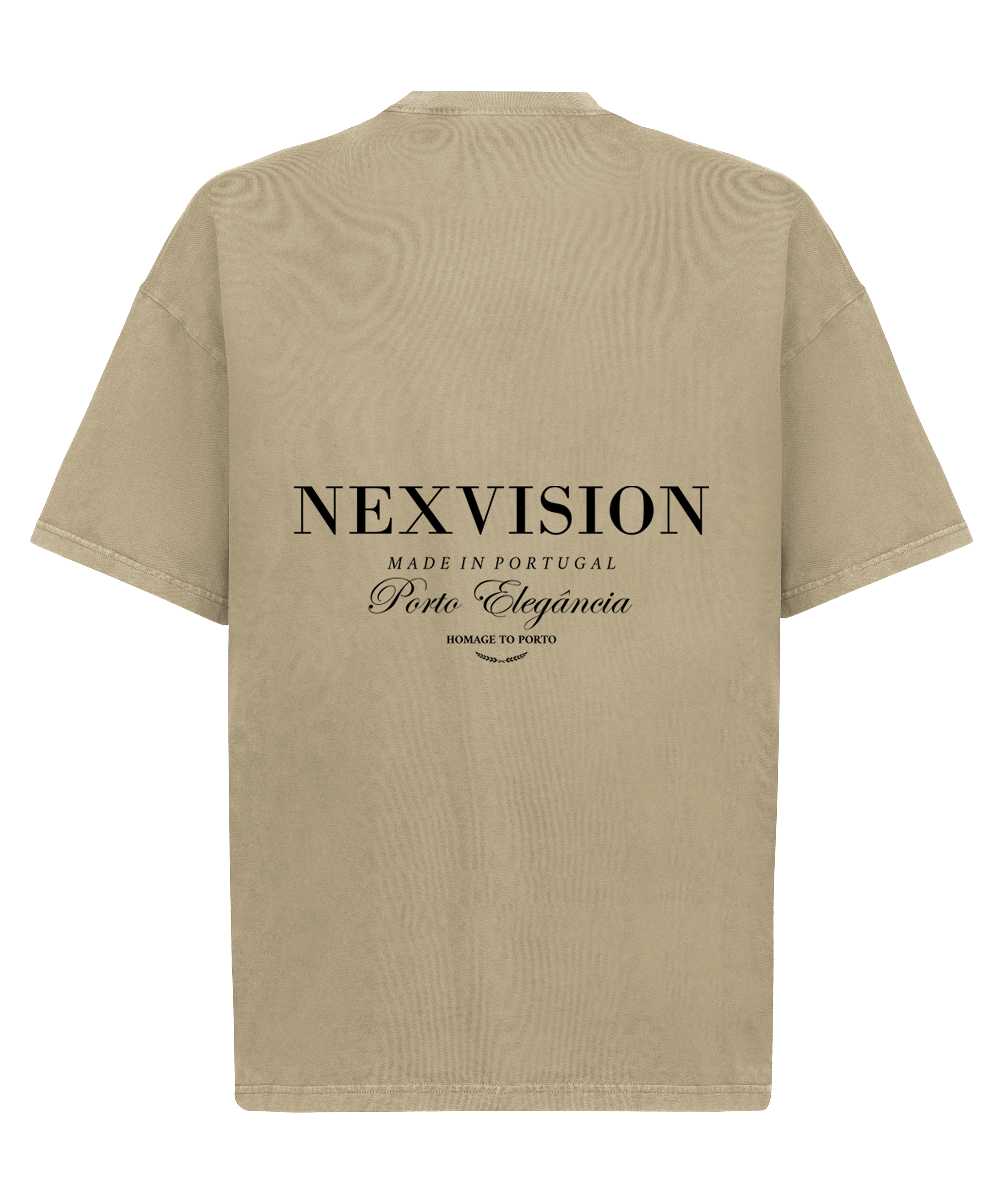 Porto Elegância Oversized T-Shirt Vintage Dune