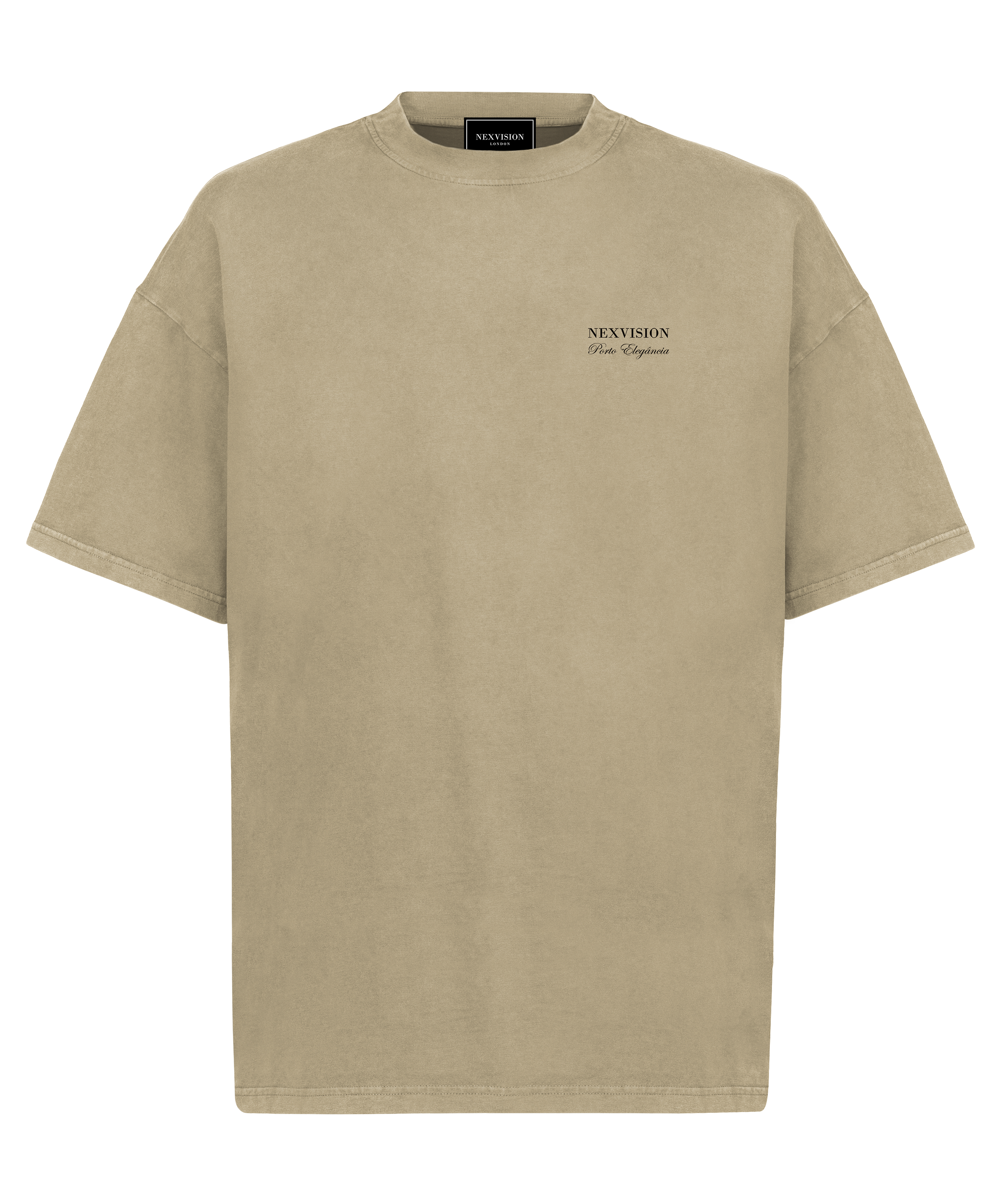 Porto Elegância Oversized T-Shirt Vintage Dune