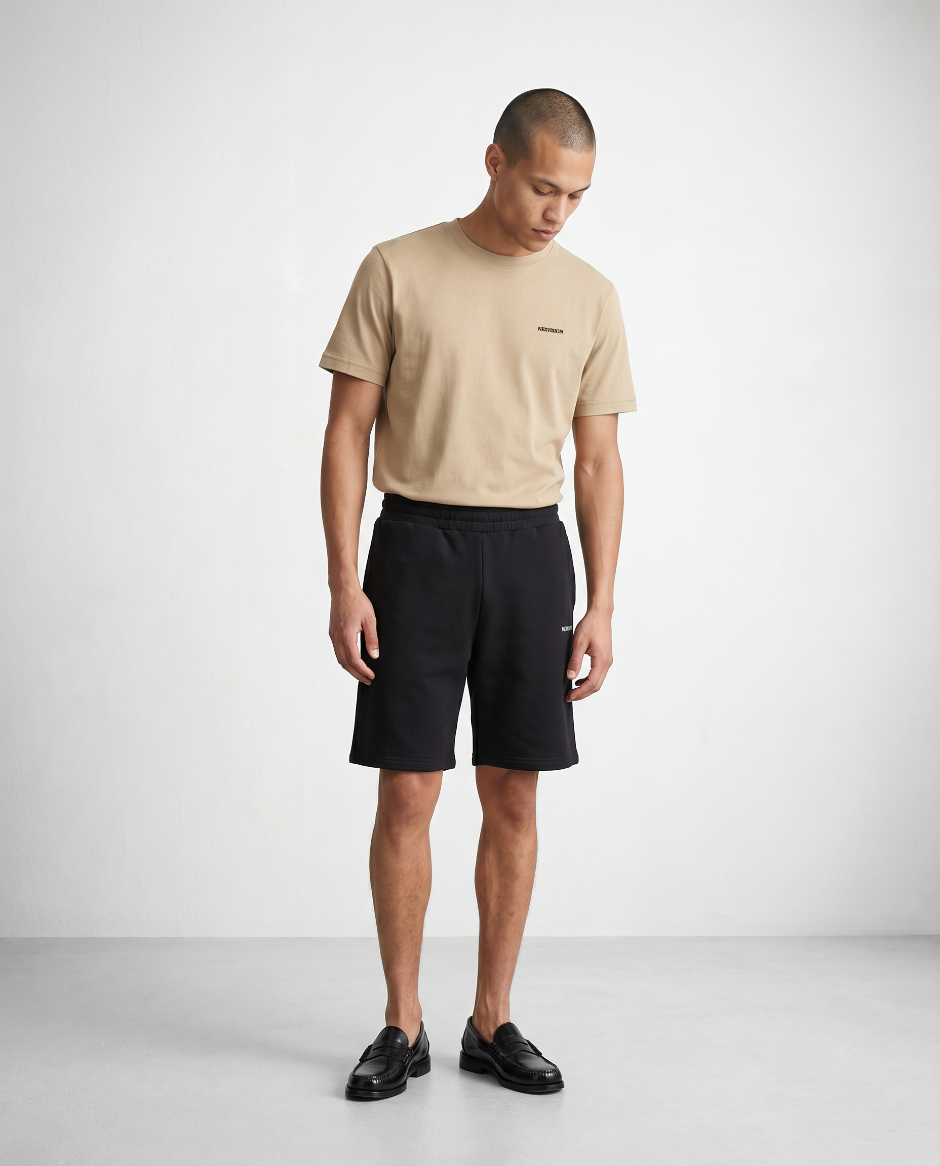 Embroidered Sweatshorts Black