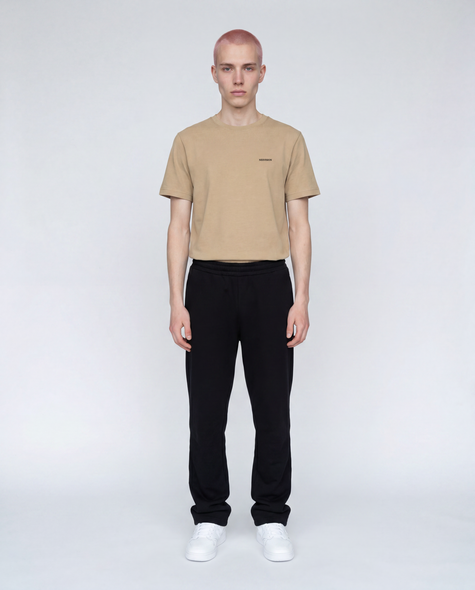 Embroidered T-Shirt Sand