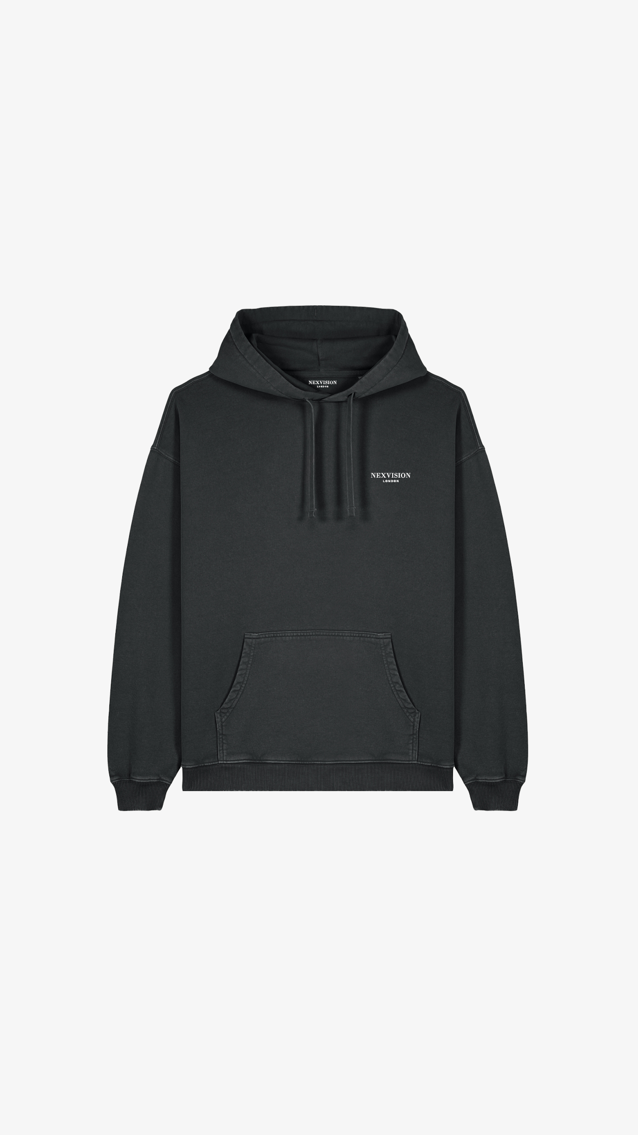 Vintage Black Oversized Hoodie