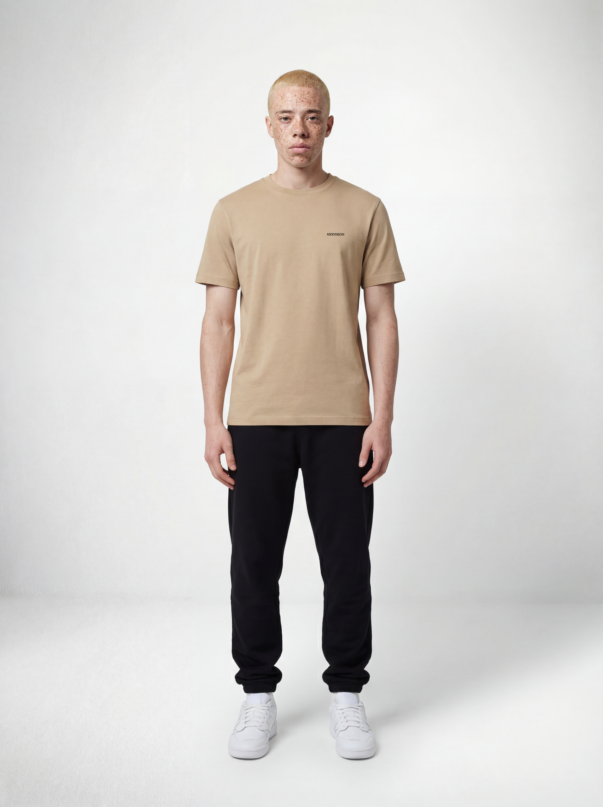 Sand Embroidered Regular T-Shirt