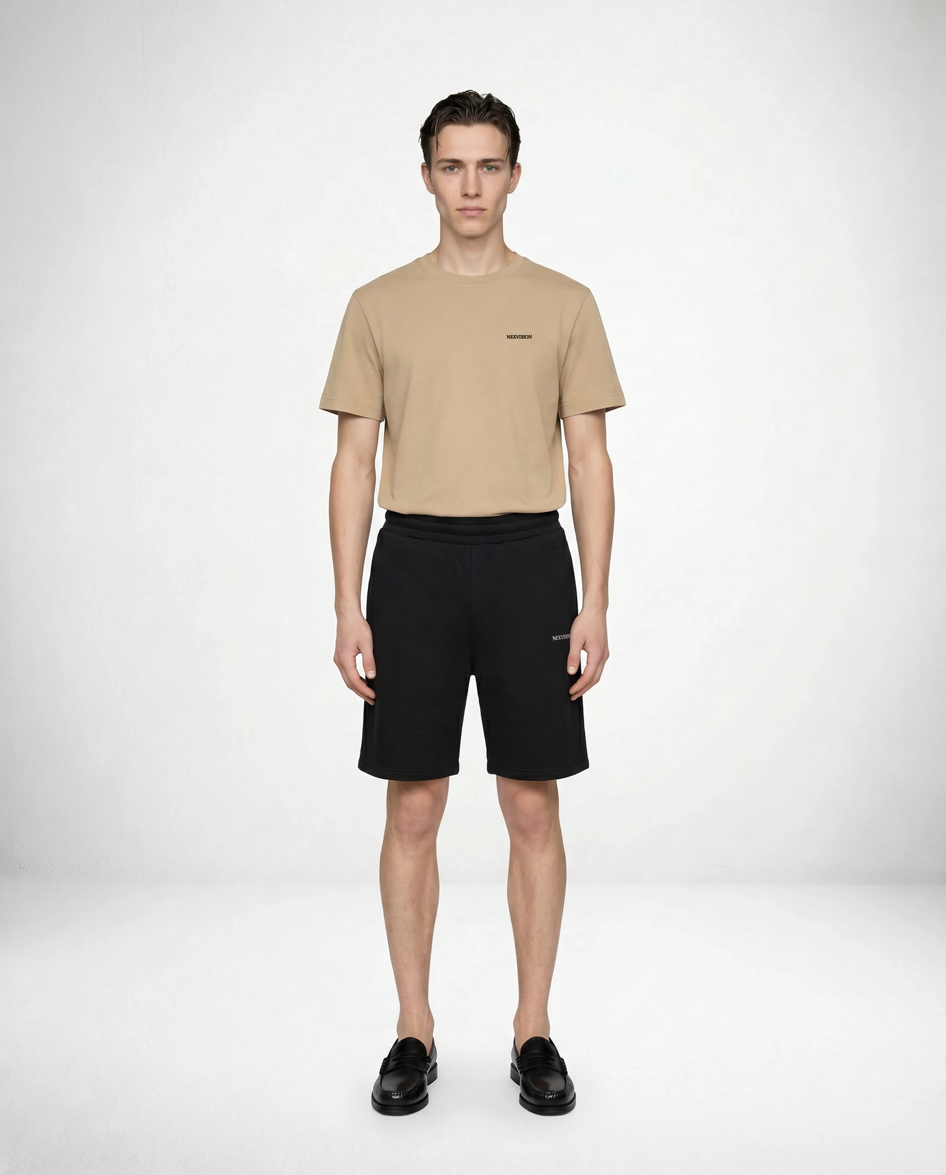 Embroidered Sweatshorts Black