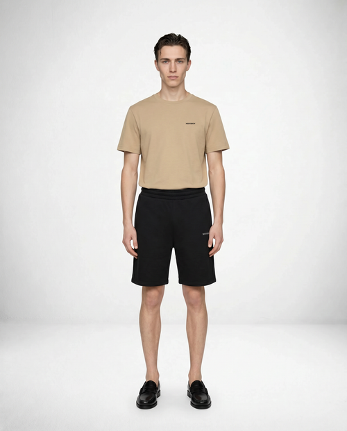 Embroidered Sweatshorts Black