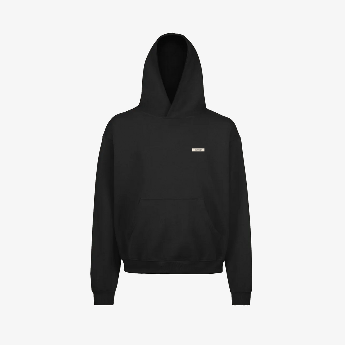 BLACK ORGANIC HOODIE