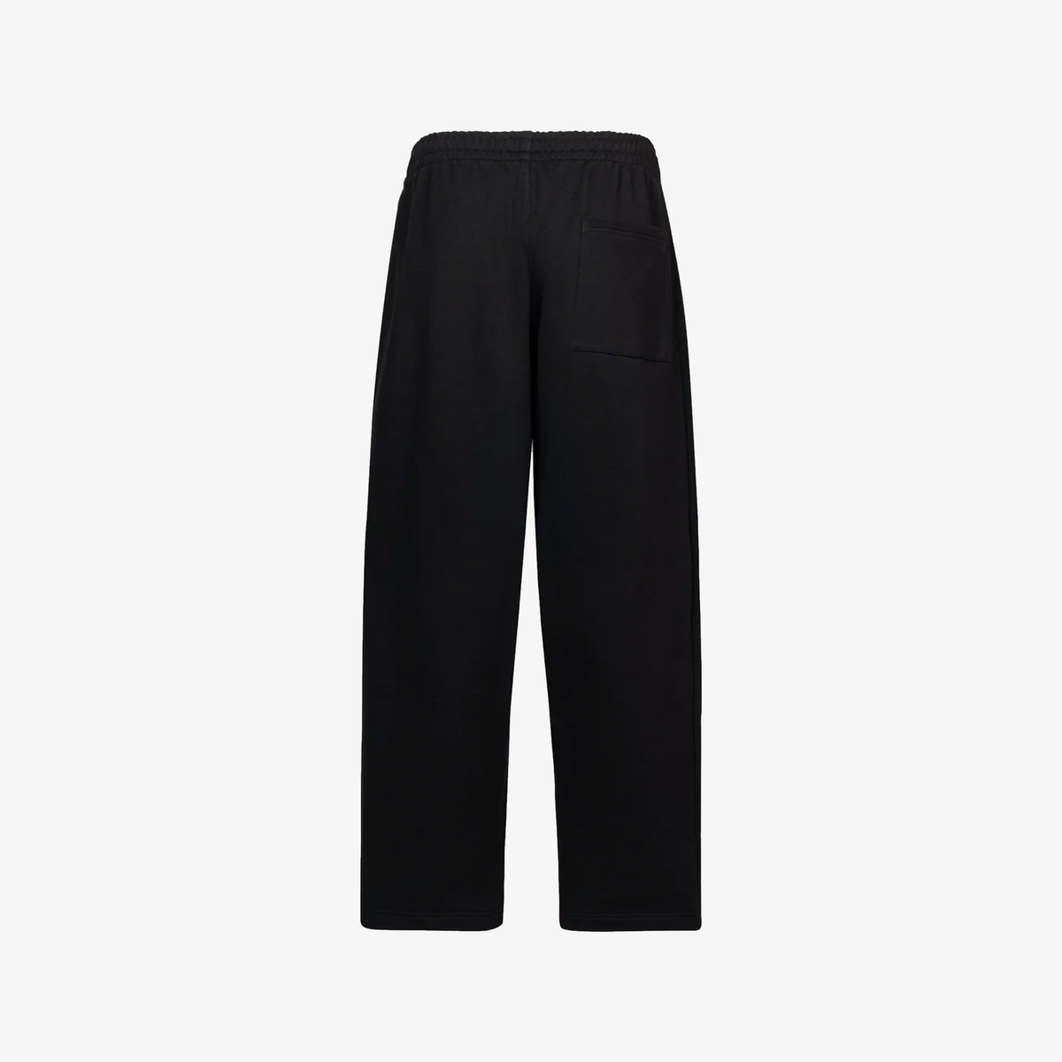 BLACK ORGANIC SWEATPANTS STRAIGHT LEG