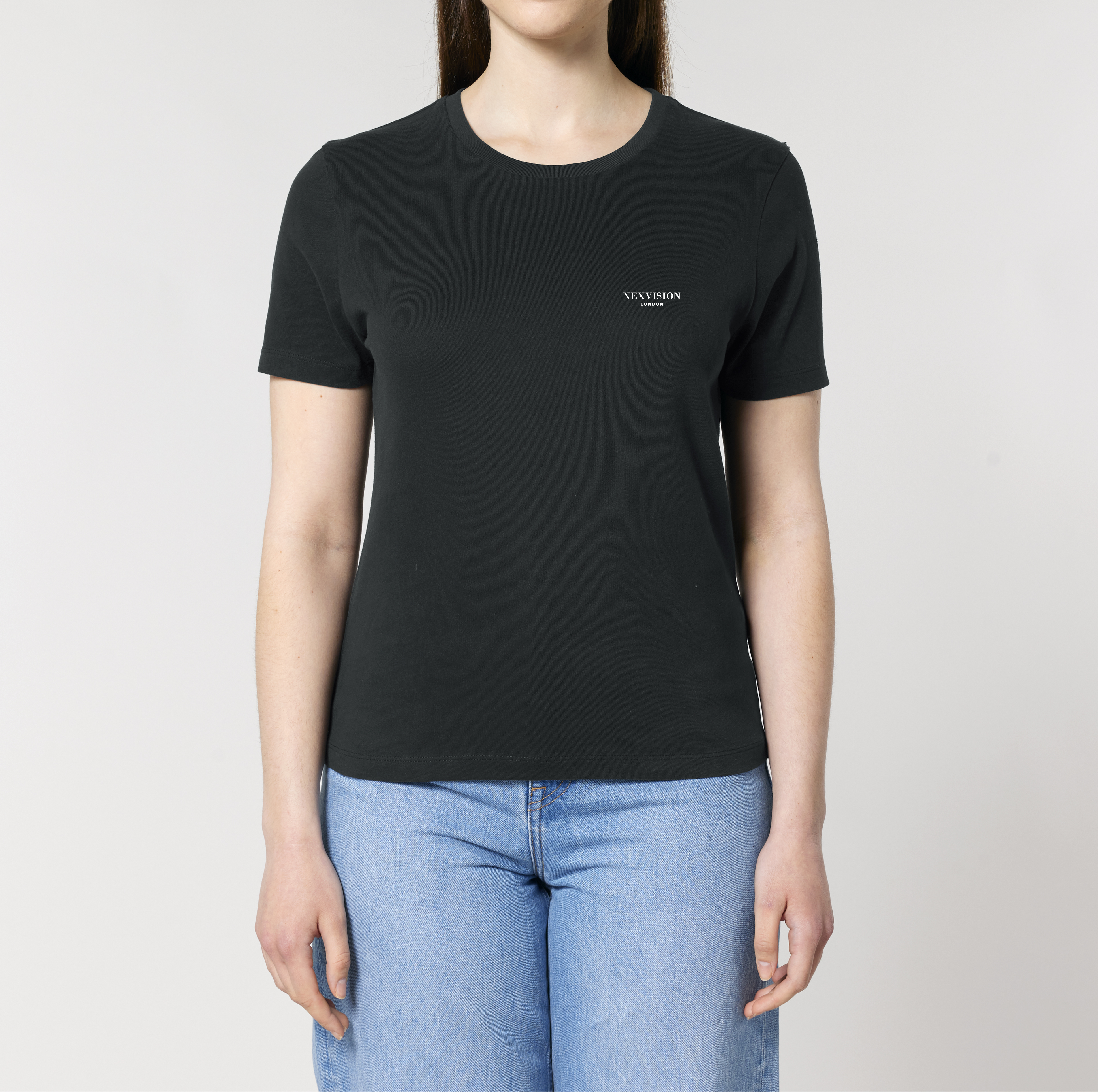 WOMENS ORGANIC TEE | FITTED | BLACK