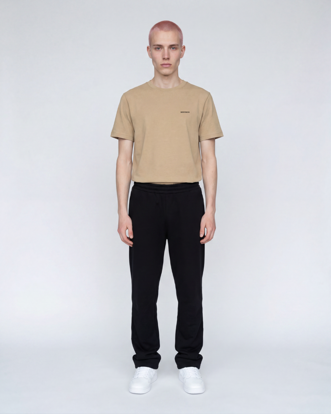 Embroidered T-Shirt Sand