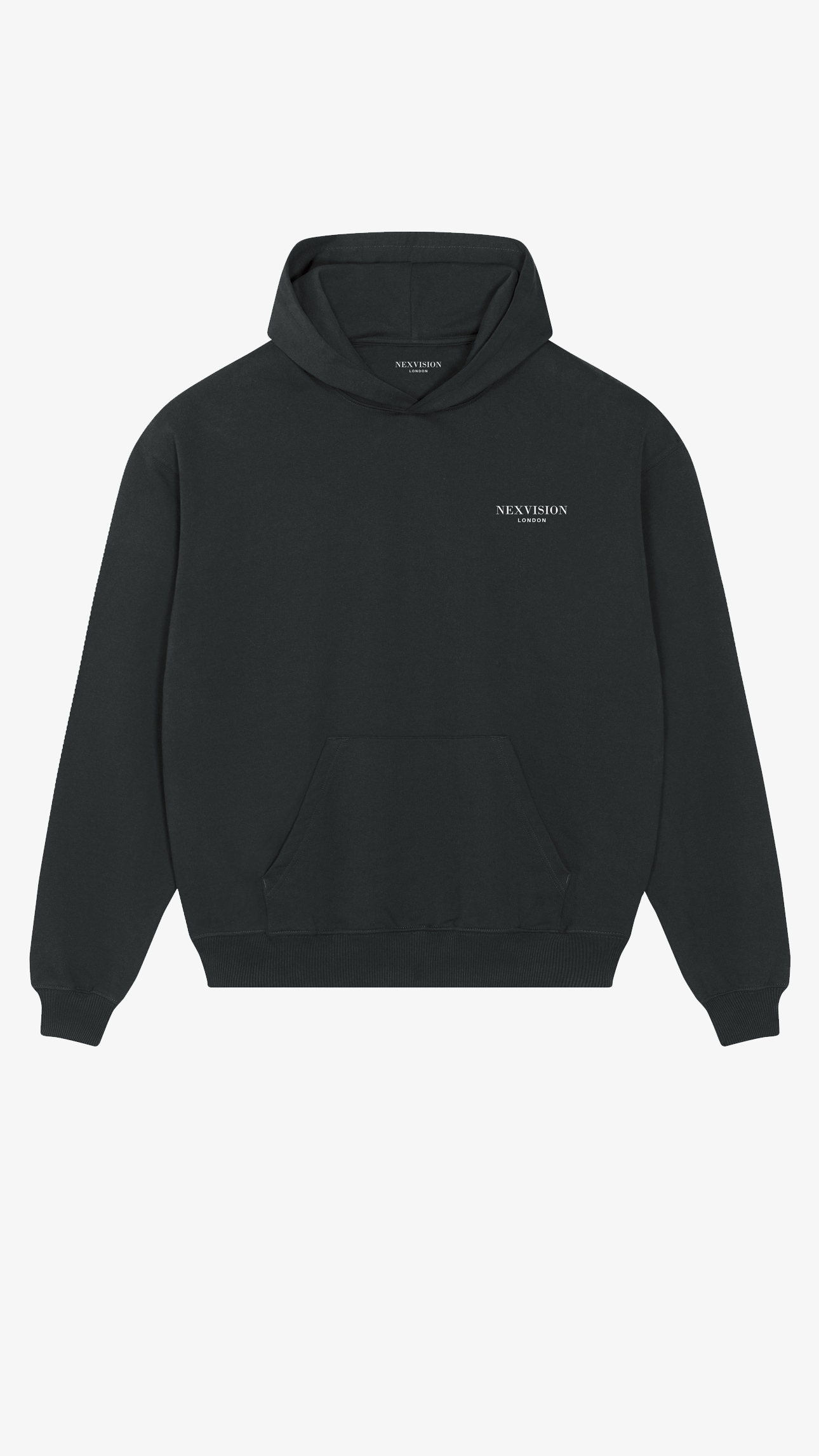 Organic Oversized Hoodie | Black