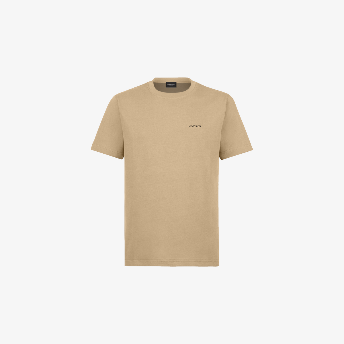 SAND ORGANIC EMBROIDERED TEE