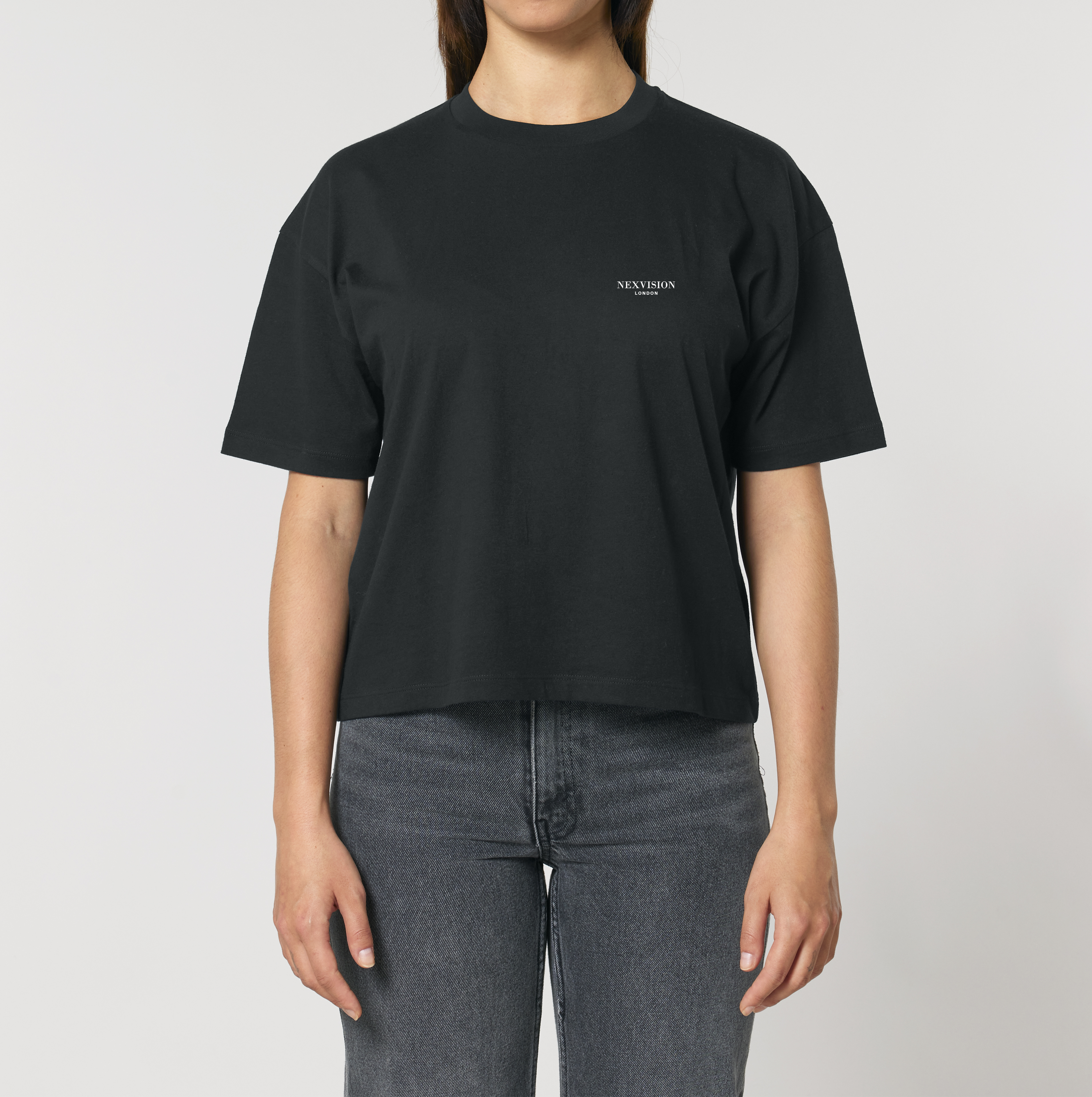 WOMENS ORGANIC TEE | BOXY FIT | BLACK
