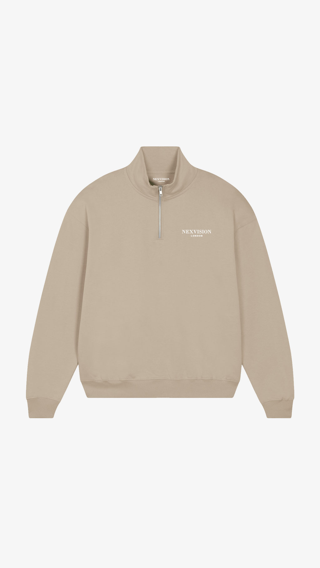 Organic Cotton Quarter Zip Sweatshirt