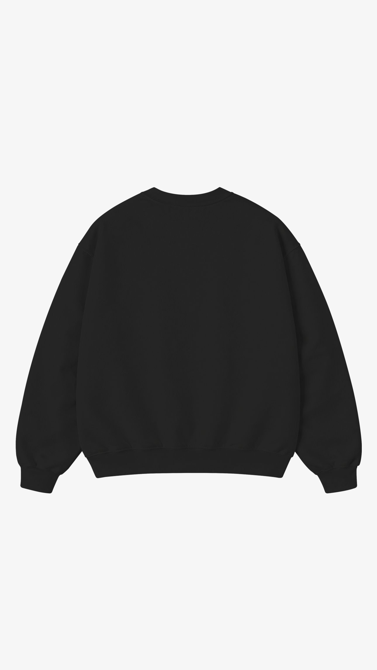 Black oversized boxy sweatshirt