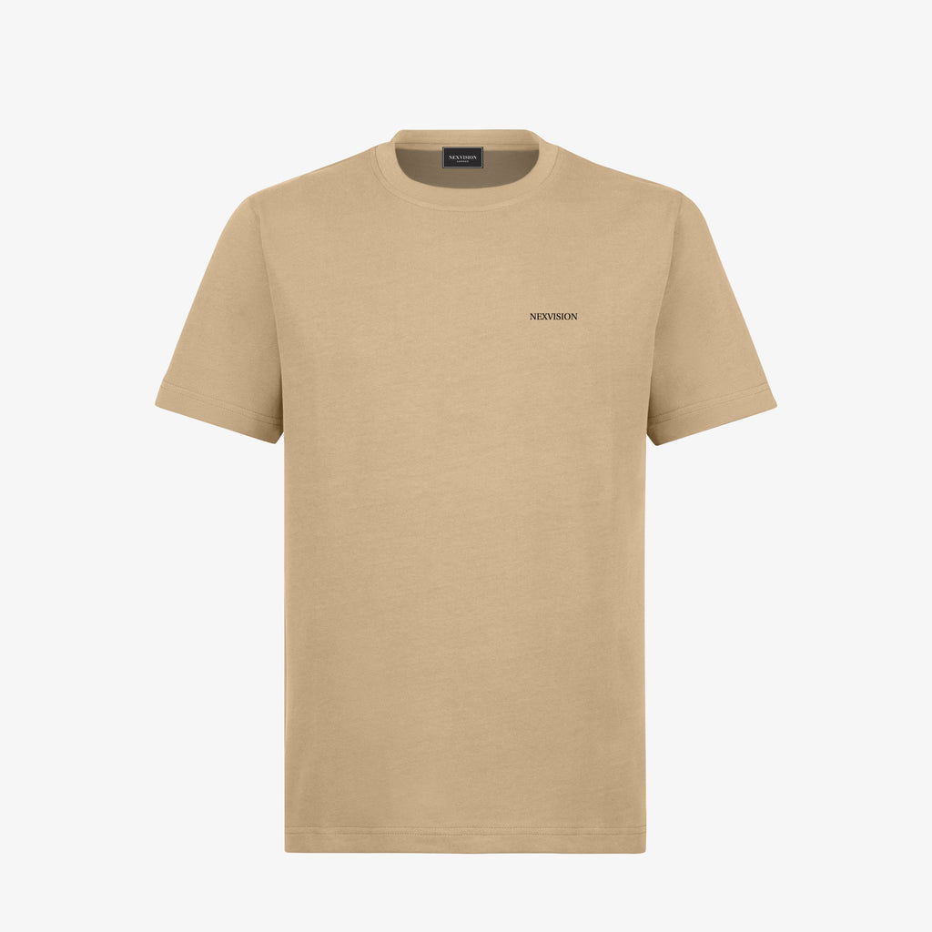 Sand Embroidered Regular T-Shirt