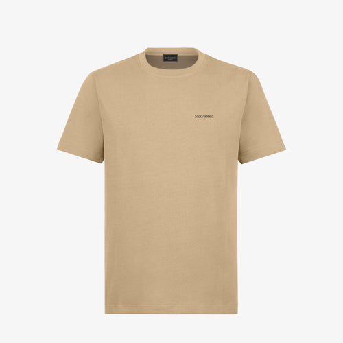 Embroidered T-Shirt Sand