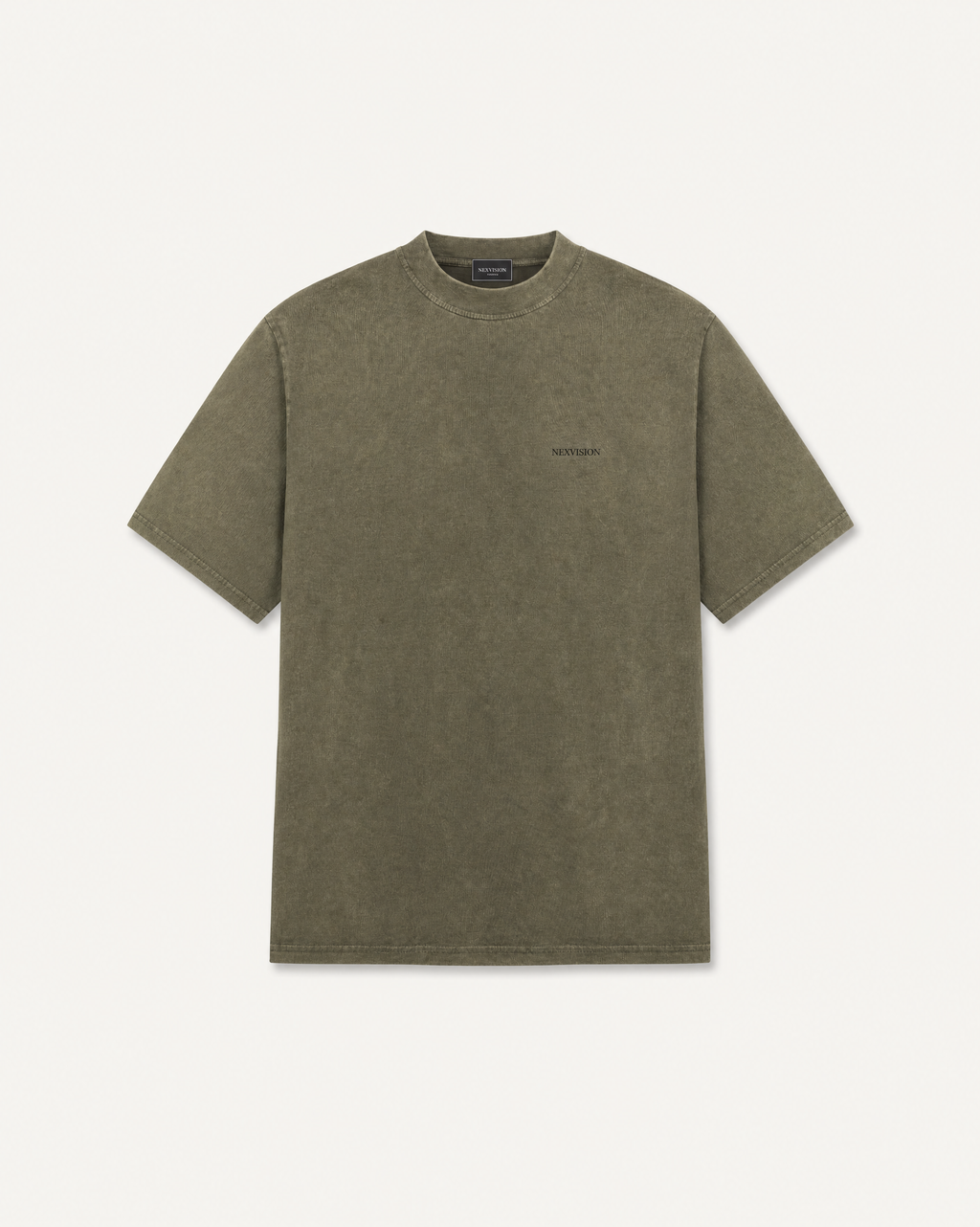 Embroidered T-Shirt Vintage Olive
