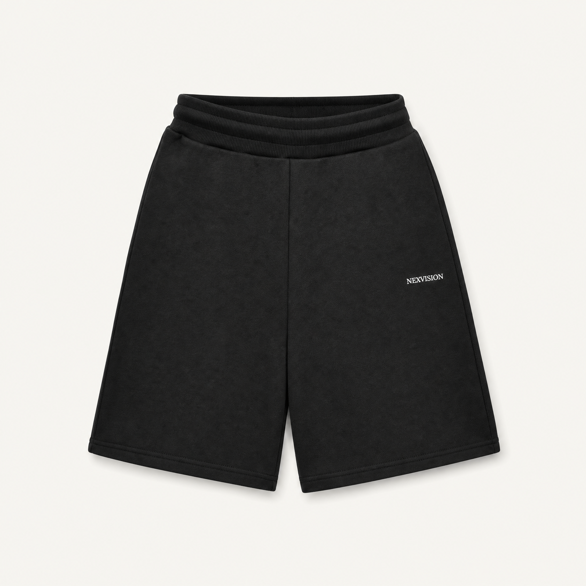 Embroidered Sweatshorts Black
