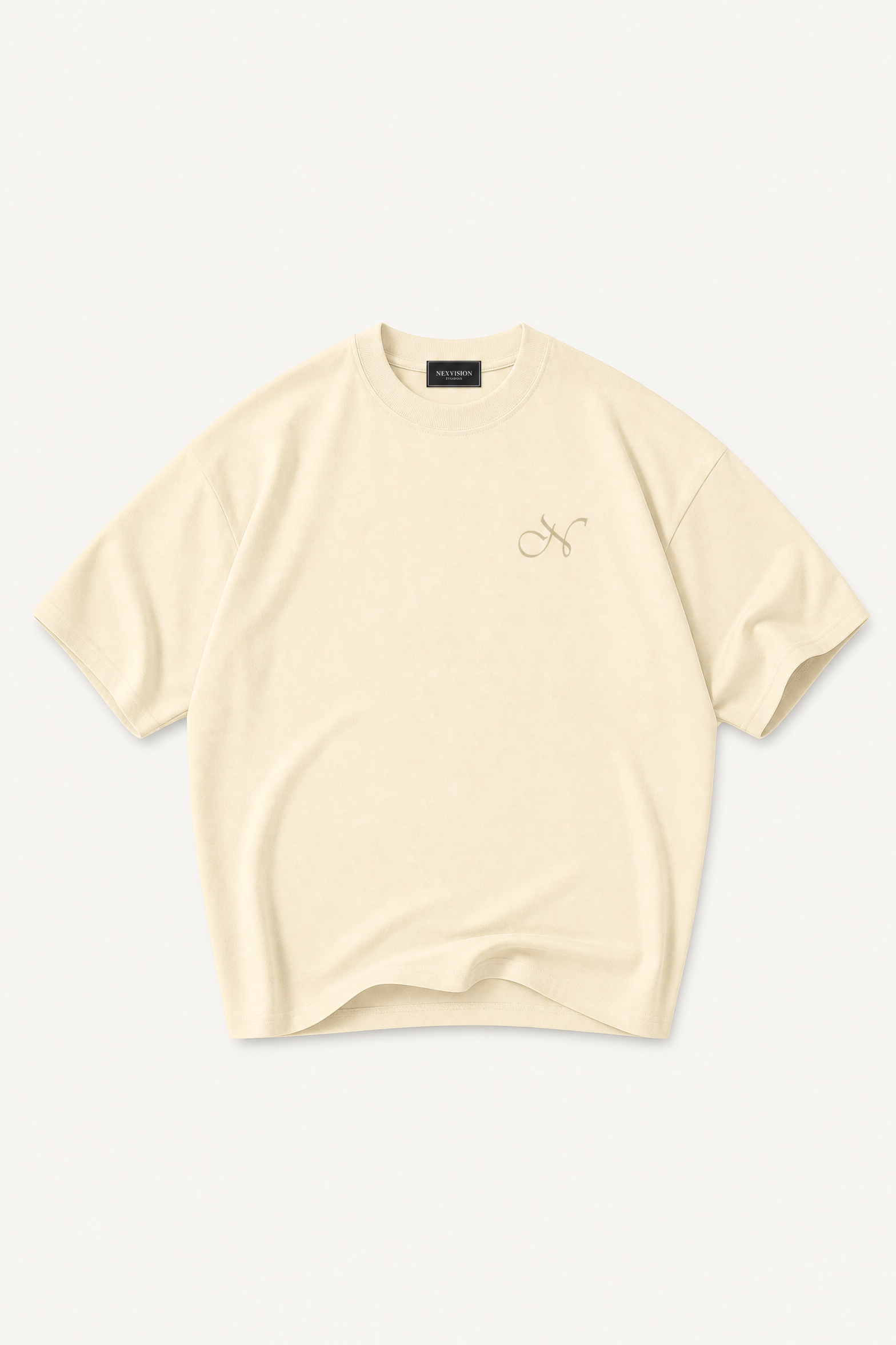 Embroidered T-Shirt Cream