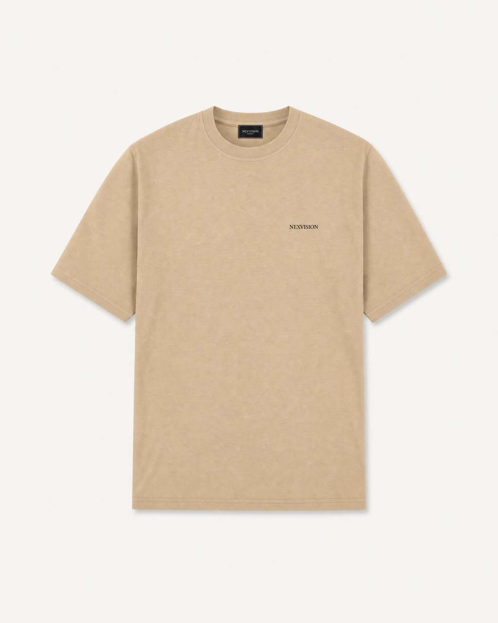 Embroidered T-Shirt Sand