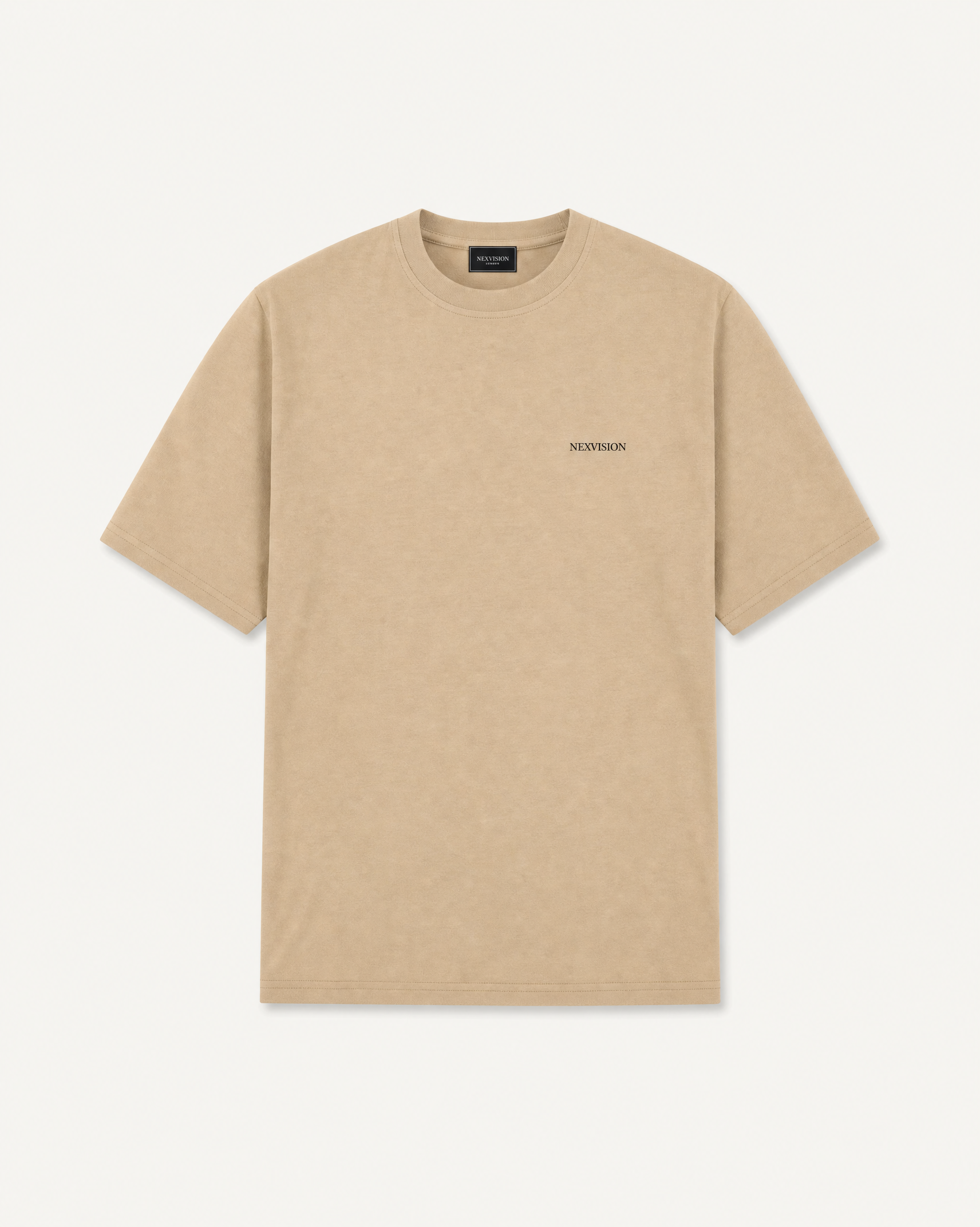 Embroidered T-Shirt Sand