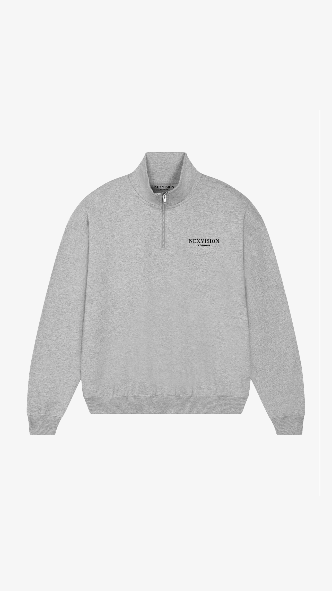 Organic Cotton Quarter Zip Sweatshirt