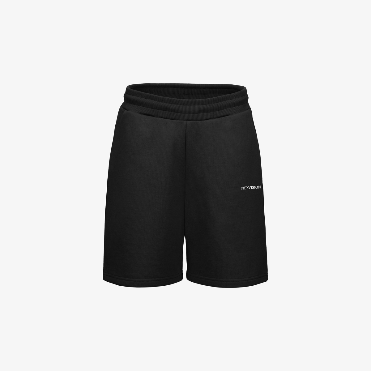 EMBROIDERED SWEATSHORTS BLACK